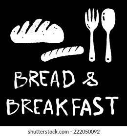 illustration of Bread and breakfast icon