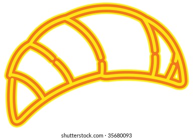 illustration of bread slices on white