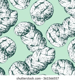 Illustration bread. Vector, hand-drawn images.
