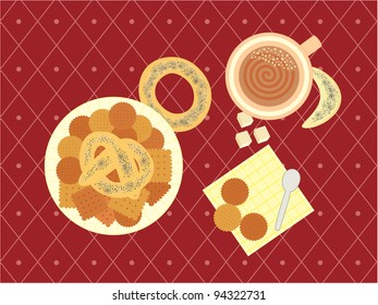 illustration of a breakfast