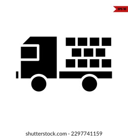illustration of brick glyph icon