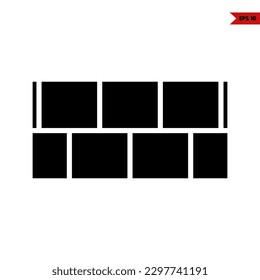 illustration of brick glyph icon