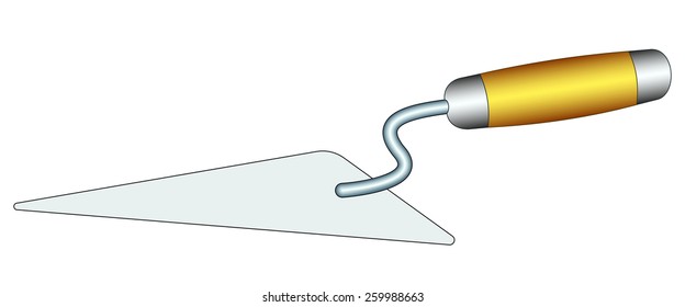 Illustration of the brick mason trowel icon