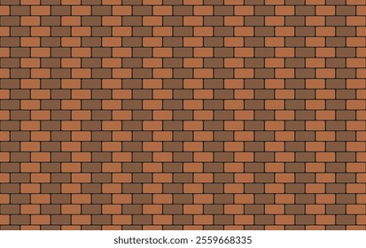 an illustration brick wall brown color background