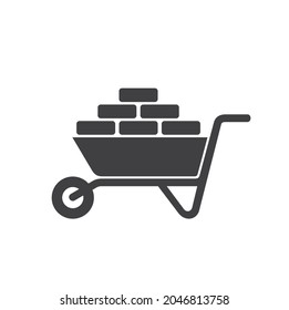 illustration of bricklayer, vector art.