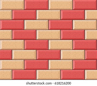 Illustration of bricks background concept