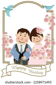 Illustration of the bride and groom.
Design for the wedding.
Clip art of the bridegroom and bride.
Wedding frame design.
Clip art of marriage.