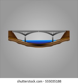 illustration of bridge arch console