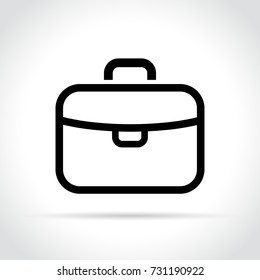 Illustration of briefcase icon on white background