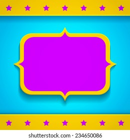 Illustration of a bright banner
