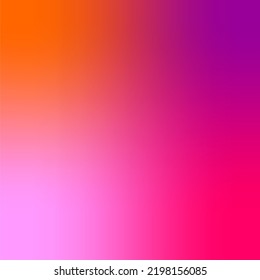 Illustration of bright color abstract pattern background gradient texture for minimal dynamic cover design. Multicolored placard poster template. Blured gradience