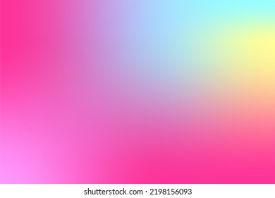 Illustration of bright color abstract pattern background gradient texture for minimal dynamic cover design. Multicolored placard poster template. Blured gradience