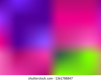 illustration of bright color background, mesh gradient texture for minimal dynamic cover design. Blue, pink, yellow, green placard poster template.
