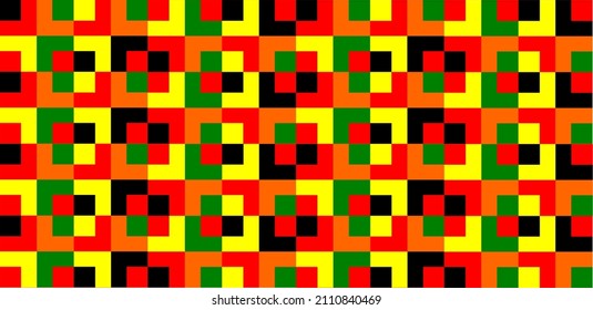 Illustration of a bright and colorful pattern