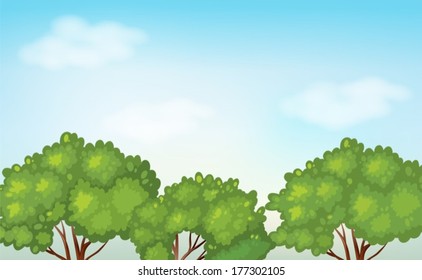 Illustration of a bright day