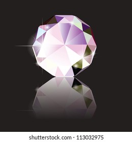 Illustration of A brilliant cut diamond