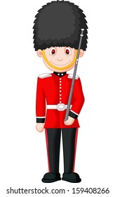 Illustration Of A British Royal Guard