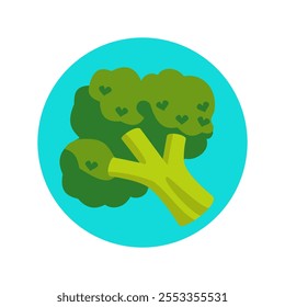 ilustração de ícone de brócolis isolada