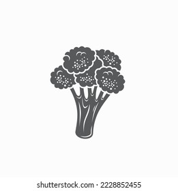 illustration of broccoli, vegetable, vector art.