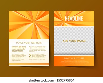 Illustration of Brochure Flyer design Layout template a4 size.