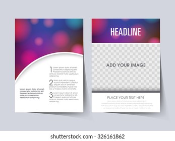 Illustration of Brochure Flyer design Layout template a4 size.