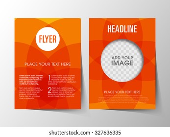 Illustration of Brochure Flyer design Layout template a4 size.