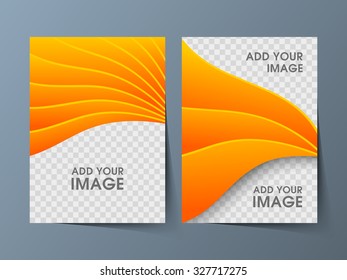 Illustration of Brochure Flyer design Layout template a4 size.