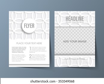 Illustration of Brochure Flyer design Layout template a4 size.