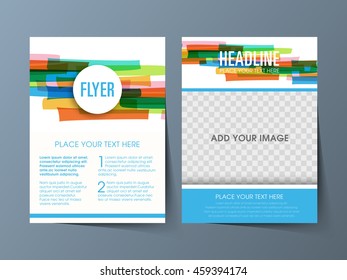 Illustration of Brochure Flyer design Layout template a4 size.