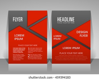 Illustration of Brochure Flyer design Layout template a4 size.