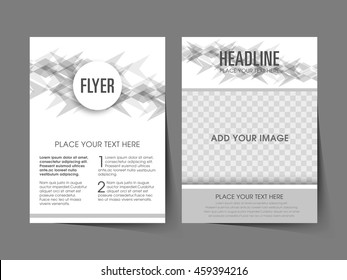 Illustration of Brochure Flyer design Layout template a4 size.