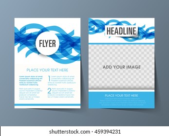Illustration of Brochure Flyer design Layout template a4 size.