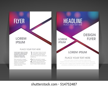 Illustration of Brochure Flyer design Layout template a4 size.
