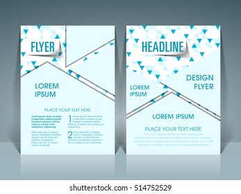 Illustration of Brochure Flyer design Layout template a4 size.