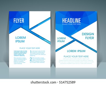 Illustration of Brochure Flyer design Layout template a4 size.