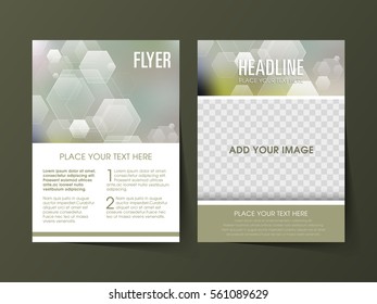 Illustration of Brochure Flyer design Layout template a4 size.