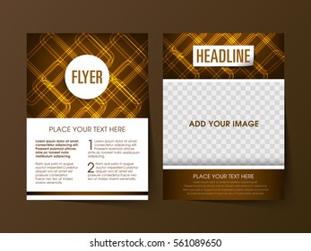 Illustration of Brochure Flyer design Layout template a4 size.