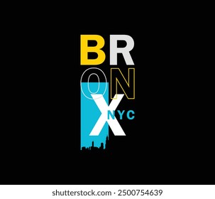 illustration The Bronx tshirt graphic and apparel design for prints and other uses