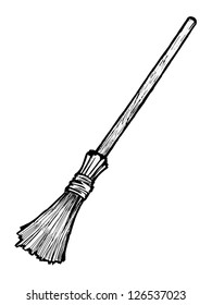 Illustration of a broom