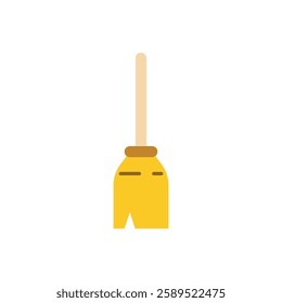 Illustration of broom flat icon design. 