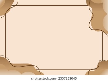 The Illustration of Brown Abstract Background
