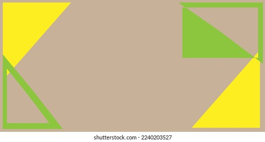 Illustration of brown background and triangles
