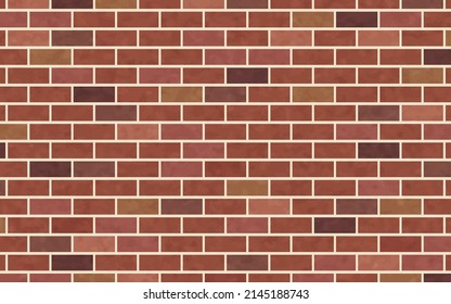 Illustration of brown brick background