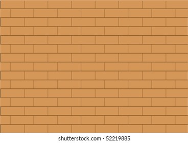 Illustration of a brown brick wall