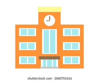 It is an illustration of a brown building.
