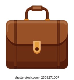 Ilustração do Porta-arquivos Brown Business com alça