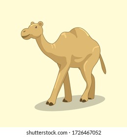 Illustration of Brown Desert Camel