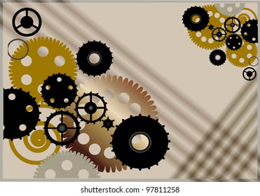 ilustración con fondo de marrón