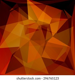 Illustration of brown polygonal triangular abstract background.