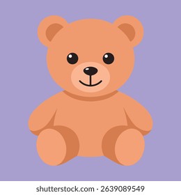 Illustration of a brown teddy bear.